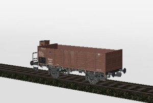 Offener Güterwagen mit Bremserhaus