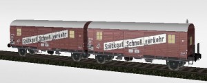 Stückgut-Schnell-Verkehr Garnitur der DB